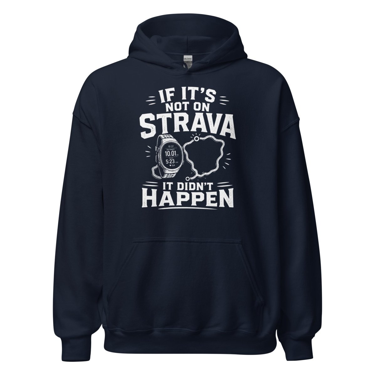 Hoodie "STRAVA" – Running & Laufen S–5XL | Black Ursus - Streetwear - size_range | Black Ursus