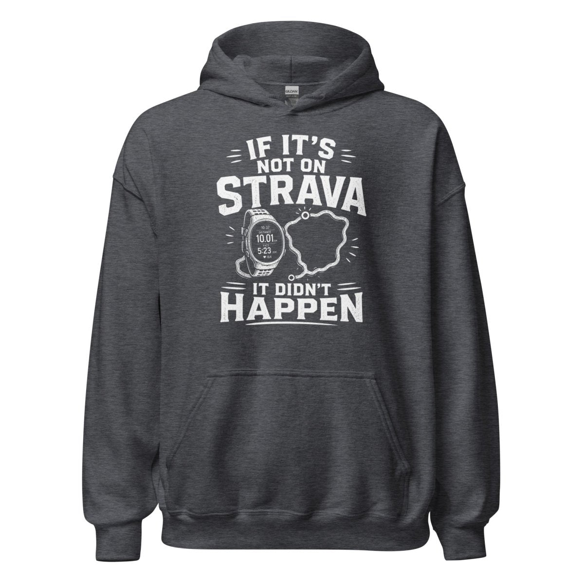 Hoodie "STRAVA" – Running & Laufen S–5XL | Black Ursus - Streetwear - size_range | Black Ursus