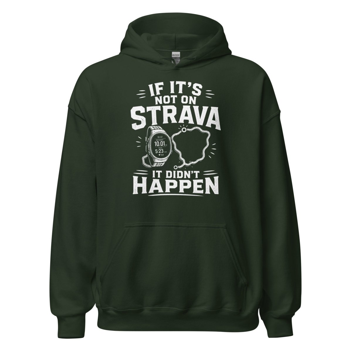 Hoodie "STRAVA" – Running & Laufen S–5XL | Black Ursus - Streetwear - size_range | Black Ursus