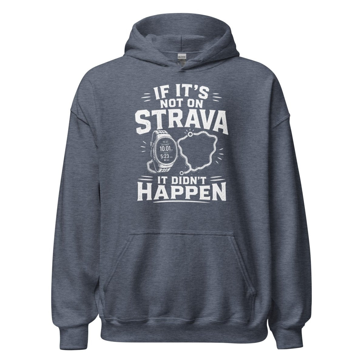 Hoodie "STRAVA" – Running & Laufen S–5XL | Black Ursus - Streetwear - size_range | Black Ursus