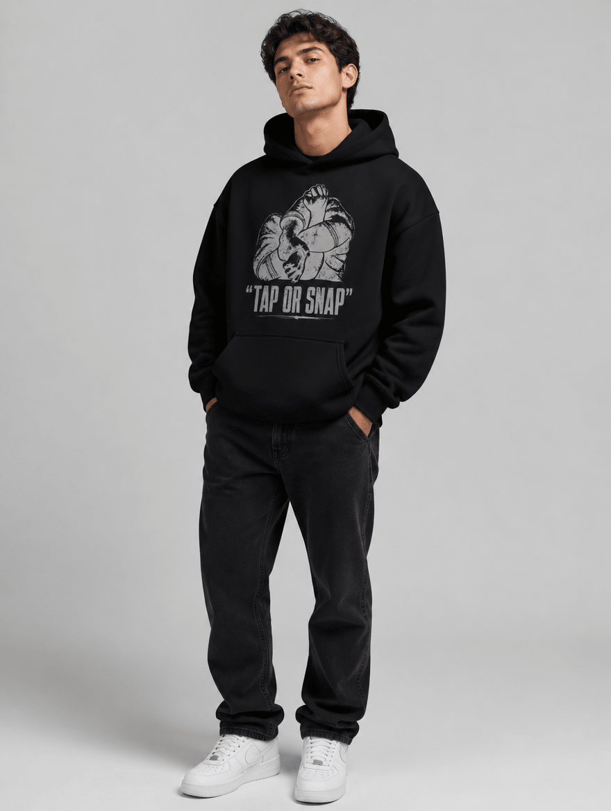 Hoodie "Tap or Snap" – BJJ & Jiu-Jitsu S–5XL | Black Ursus - Streetwear - size_range | Black Ursus