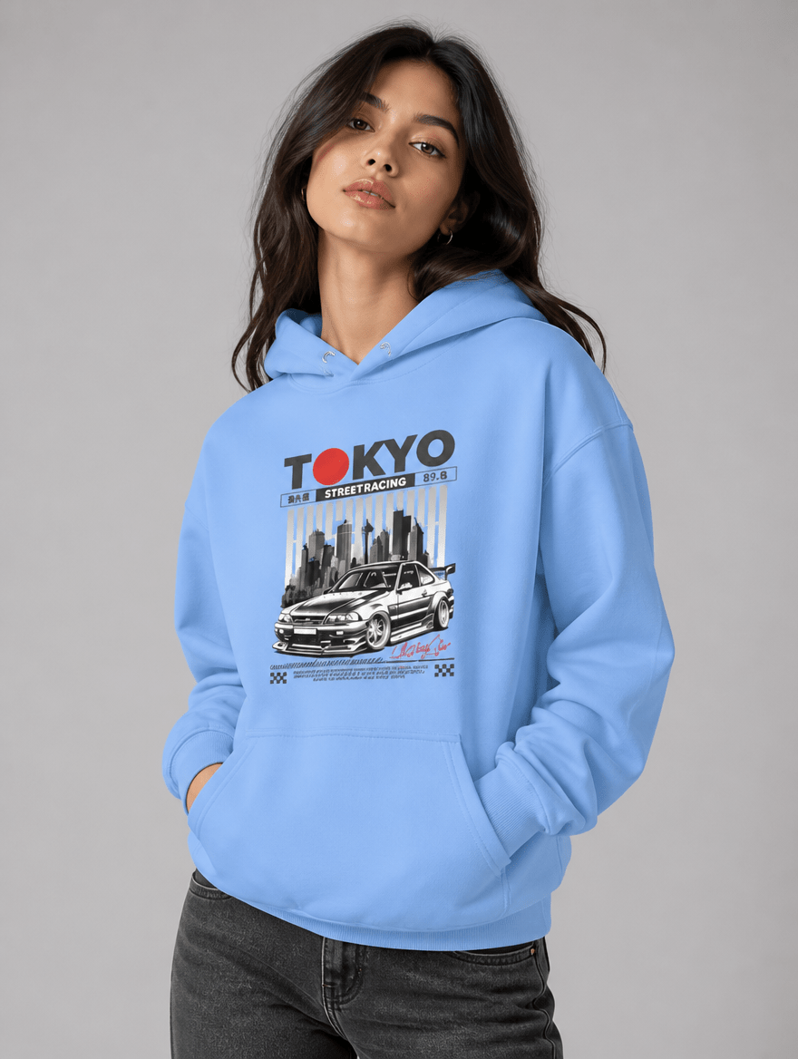 Hoodie "Tokyo Street Racing 2" – JDM & Japan Streetwear S–5XL | Black Ursus - Streetwear - size_range | Black Ursus