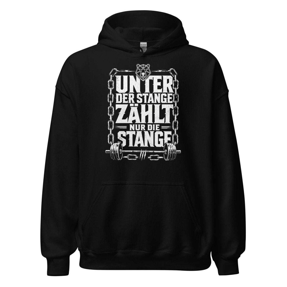 Hoodie "Unter der Stange zählt nur die Stange" – Gym & Bodybuilding S–5XL | Black Ursus - Streetwear - S–5XL | Black Ursus