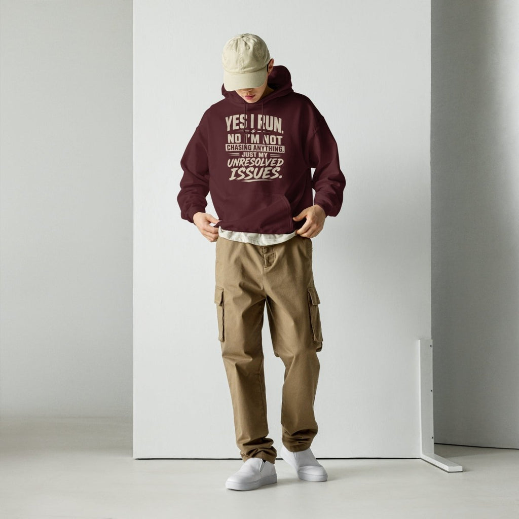 Hoodie "YES I RUN" – Running & Laufen S–5XL | Black Ursus - Streetwear - size_range | Black Ursus