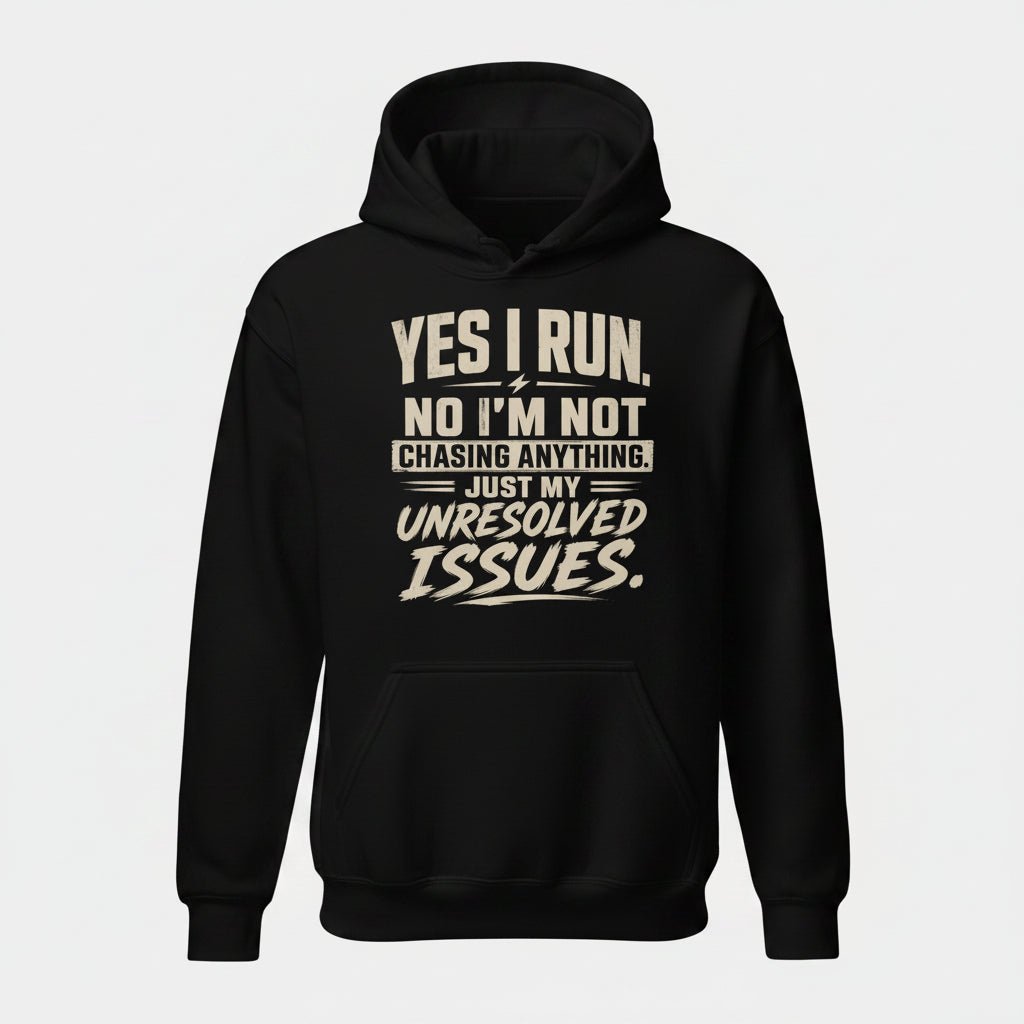 Hoodie "YES I RUN" – Running & Laufen S–5XL | Black Ursus - Streetwear - size_range | Black Ursus