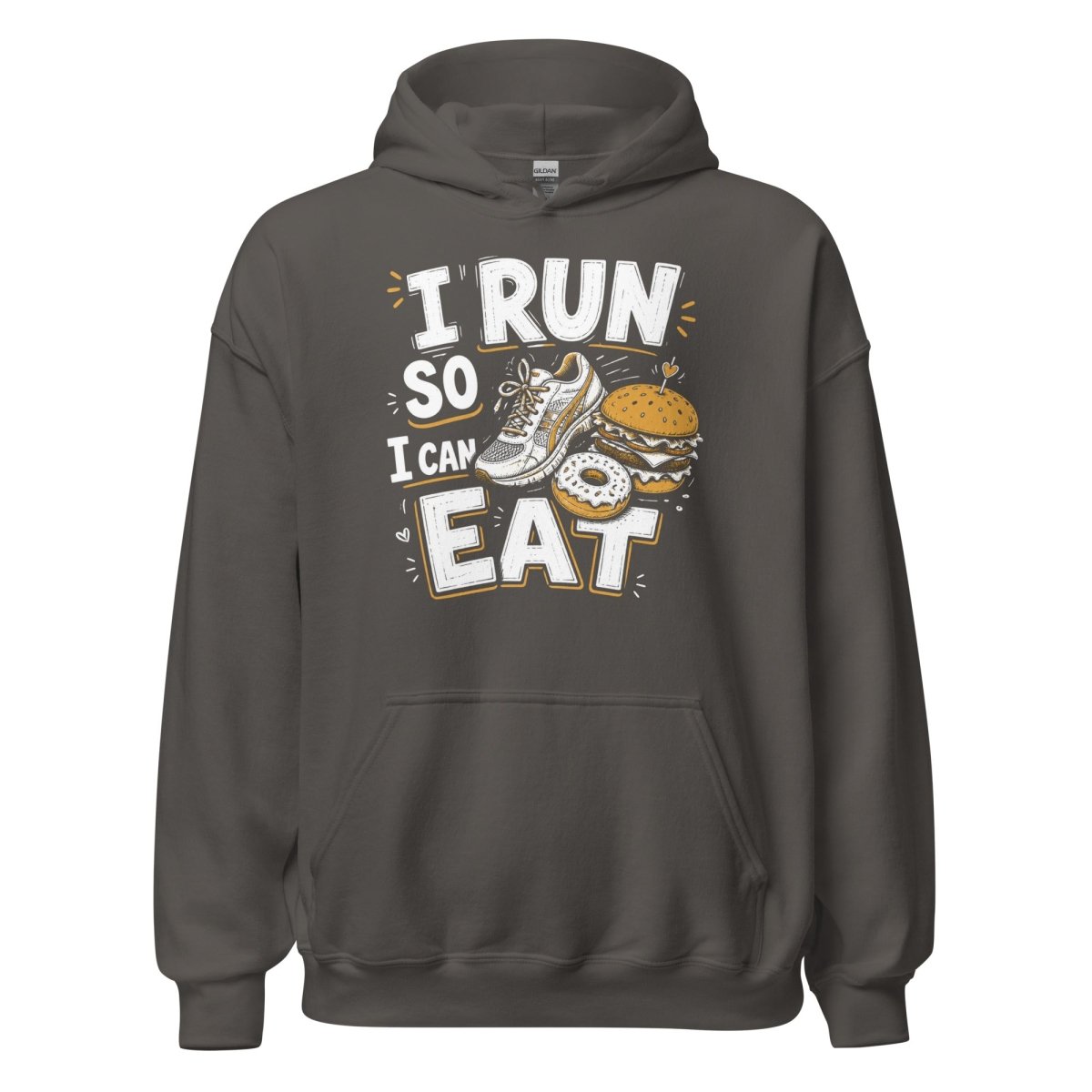 I Run So I Can Eat – Running Hoodie | Unisex S–5XL | Black Ursus - Streetwear - size_range | Black Ursus
