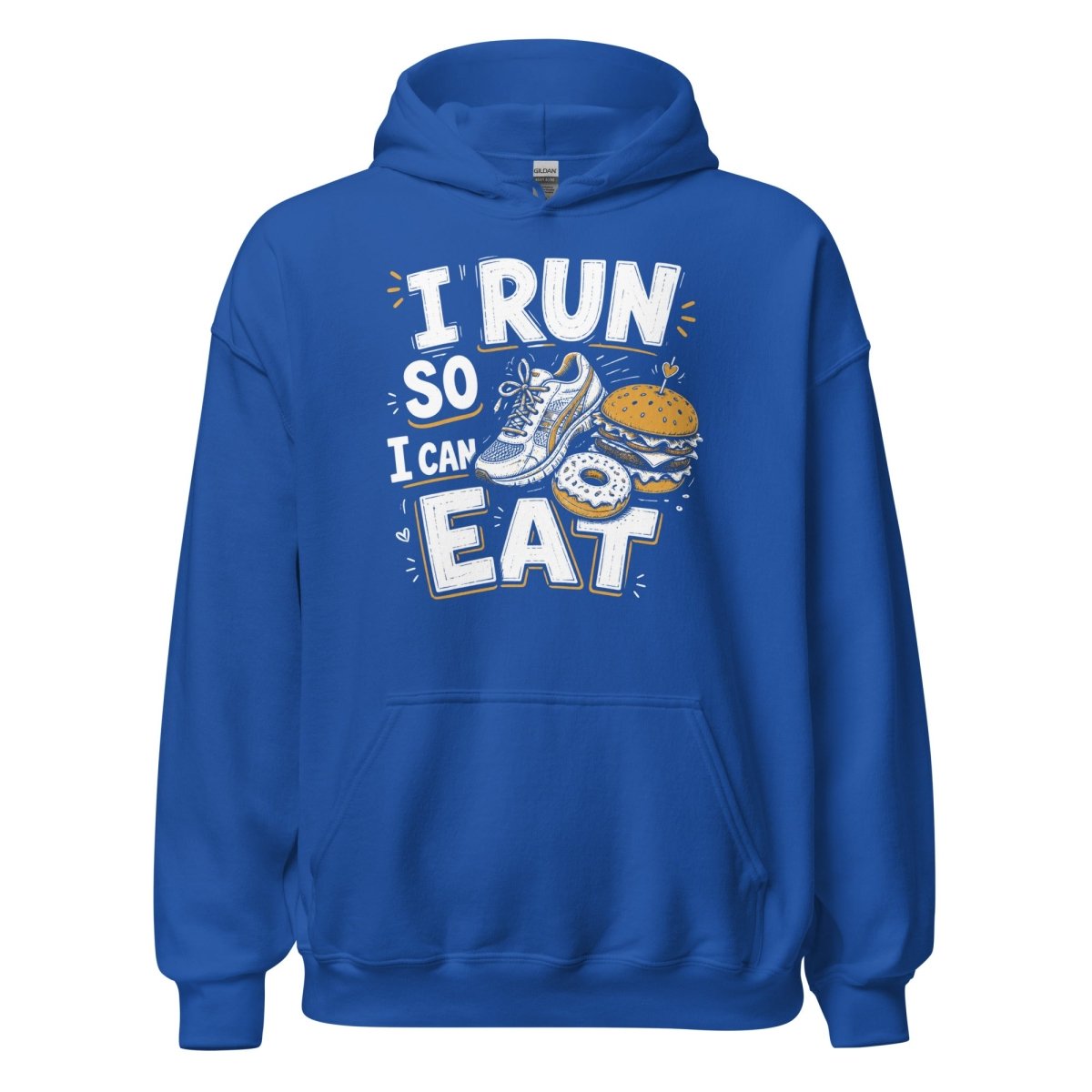 I Run So I Can Eat – Running Hoodie | Unisex S–5XL | Black Ursus - Streetwear - size_range | Black Ursus
