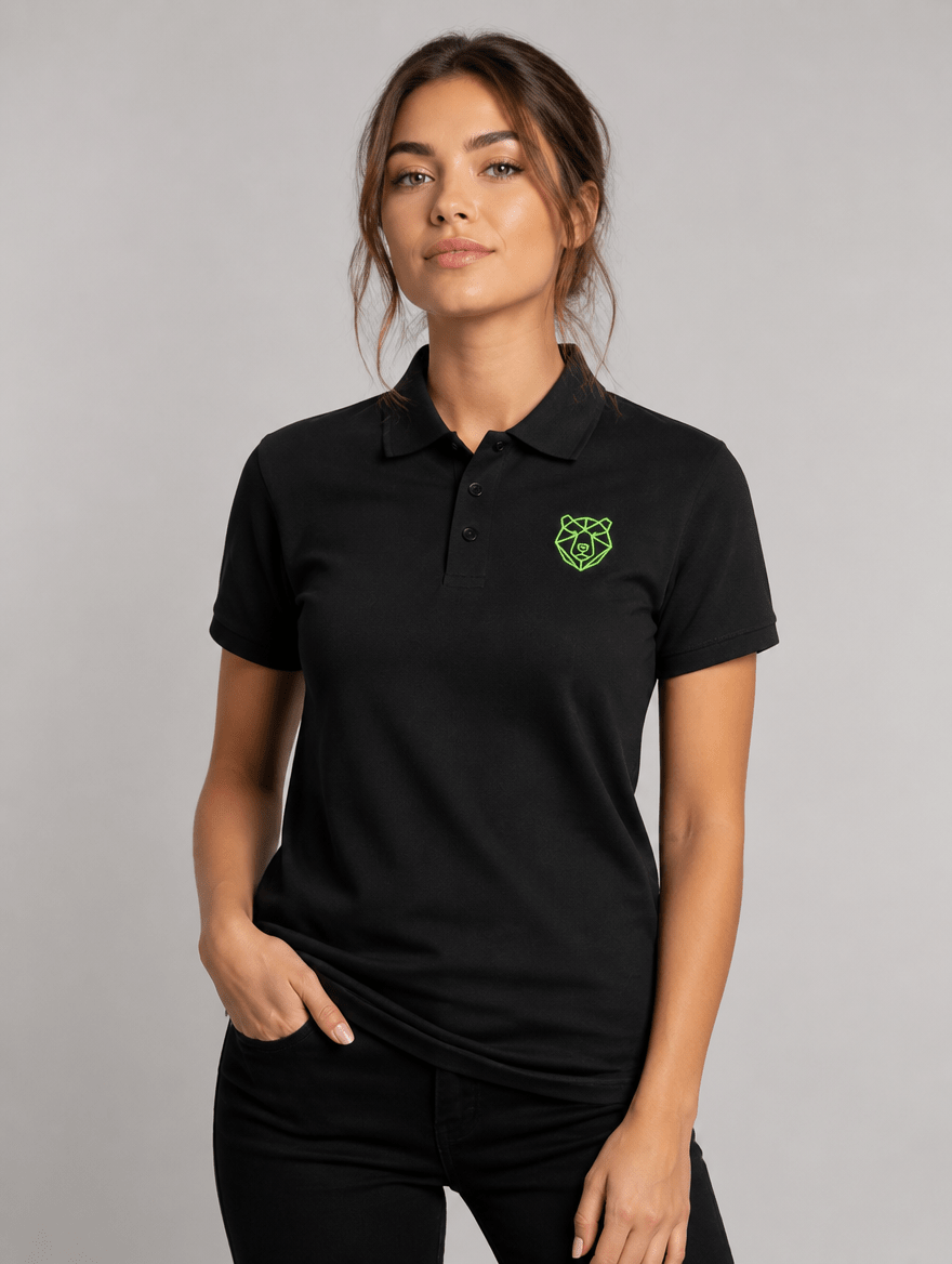 Polo "Black Ursus" Grün – Streetwear S–5XL | Black Ursus - Streetwear - size_range | Black Ursus