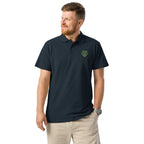 Premium Polo Shirt "Black Ursus" – Piqué, Logo - Stick Grün, S–5XL - Streetwear - size_range | Black Ursus