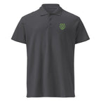 Premium Polo Shirt "Black Ursus" – Piqué, Logo - Stick Grün, S–5XL - Streetwear - size_range | Black Ursus