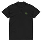 Premium Polo Shirt "Black Ursus" – Piqué, Logo - Stick Grün, S–5XL - Streetwear - size_range | Black Ursus