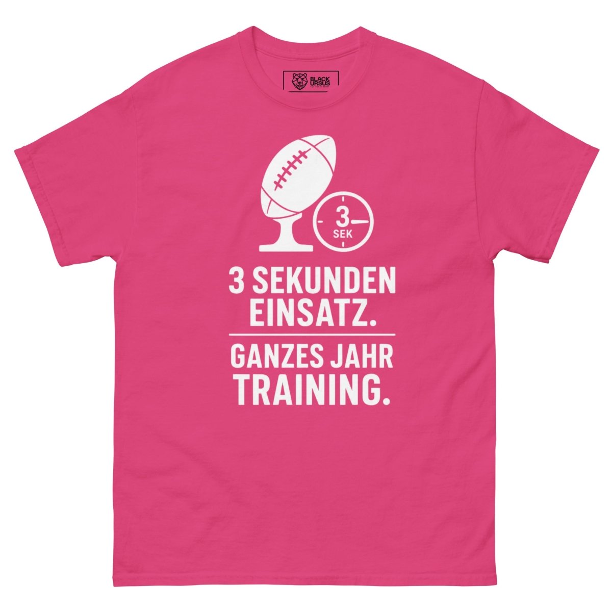 T-Shirt "3 Sek." – Gym & Bodybuilding S–5XL | Black Ursus - Streetwear - size_range | Black Ursus