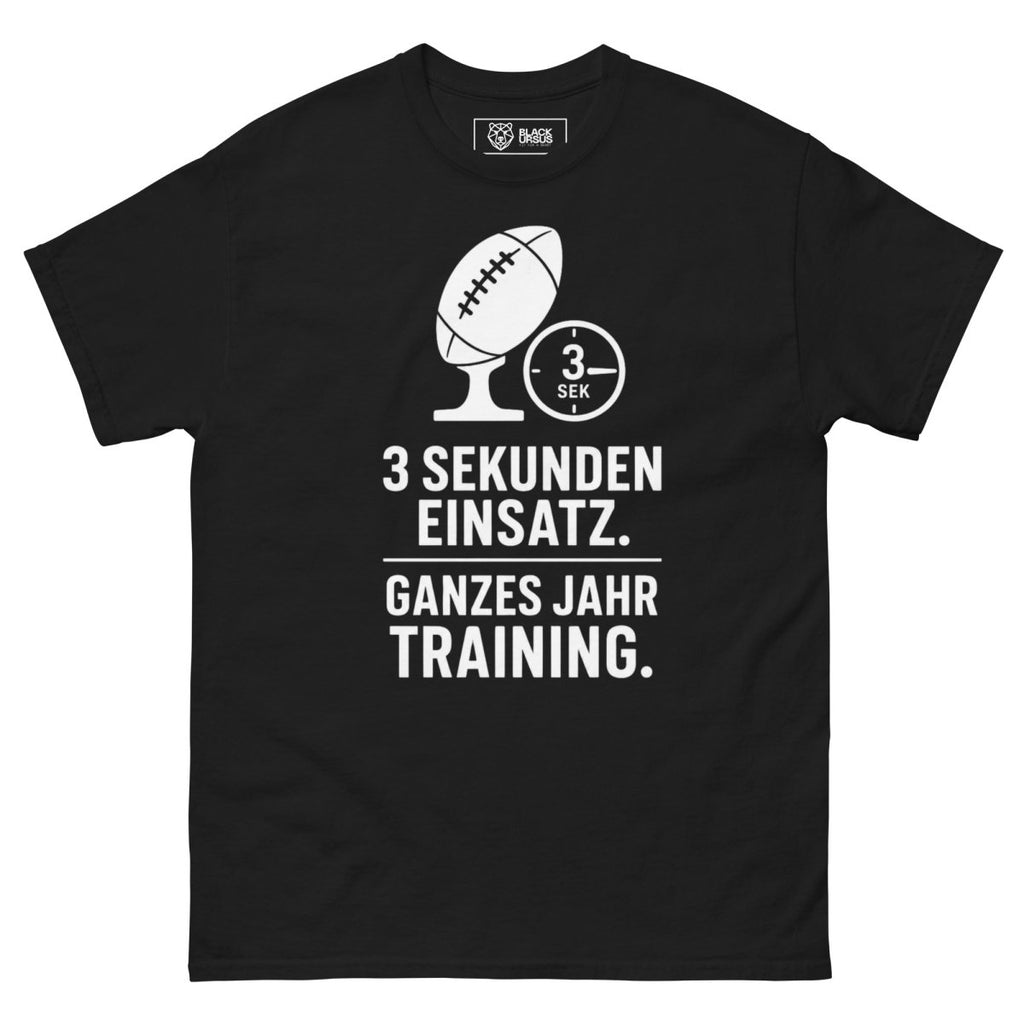 T-Shirt "3 Sek." – Gym & Bodybuilding S–5XL | Black Ursus - Streetwear - size_range | Black Ursus