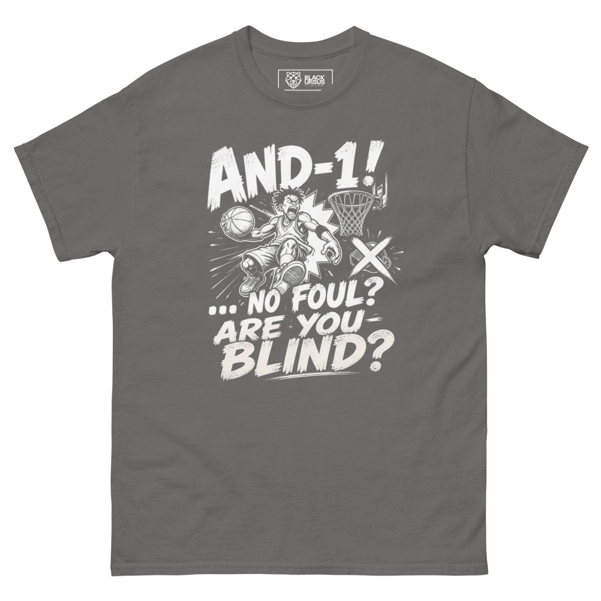 T-Shirt "AND 1" – Basketball Streetwear S–5XL | Black Ursus - Streetwear - size_range | Black Ursus