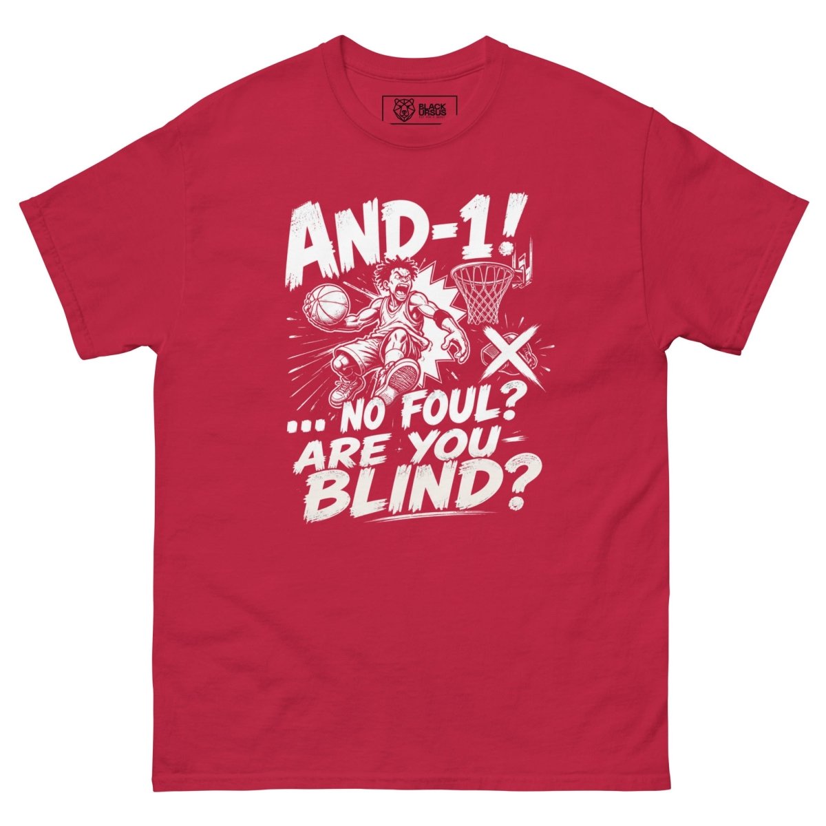 T-Shirt "AND 1" – Basketball Streetwear S–5XL | Black Ursus - Streetwear - size_range | Black Ursus