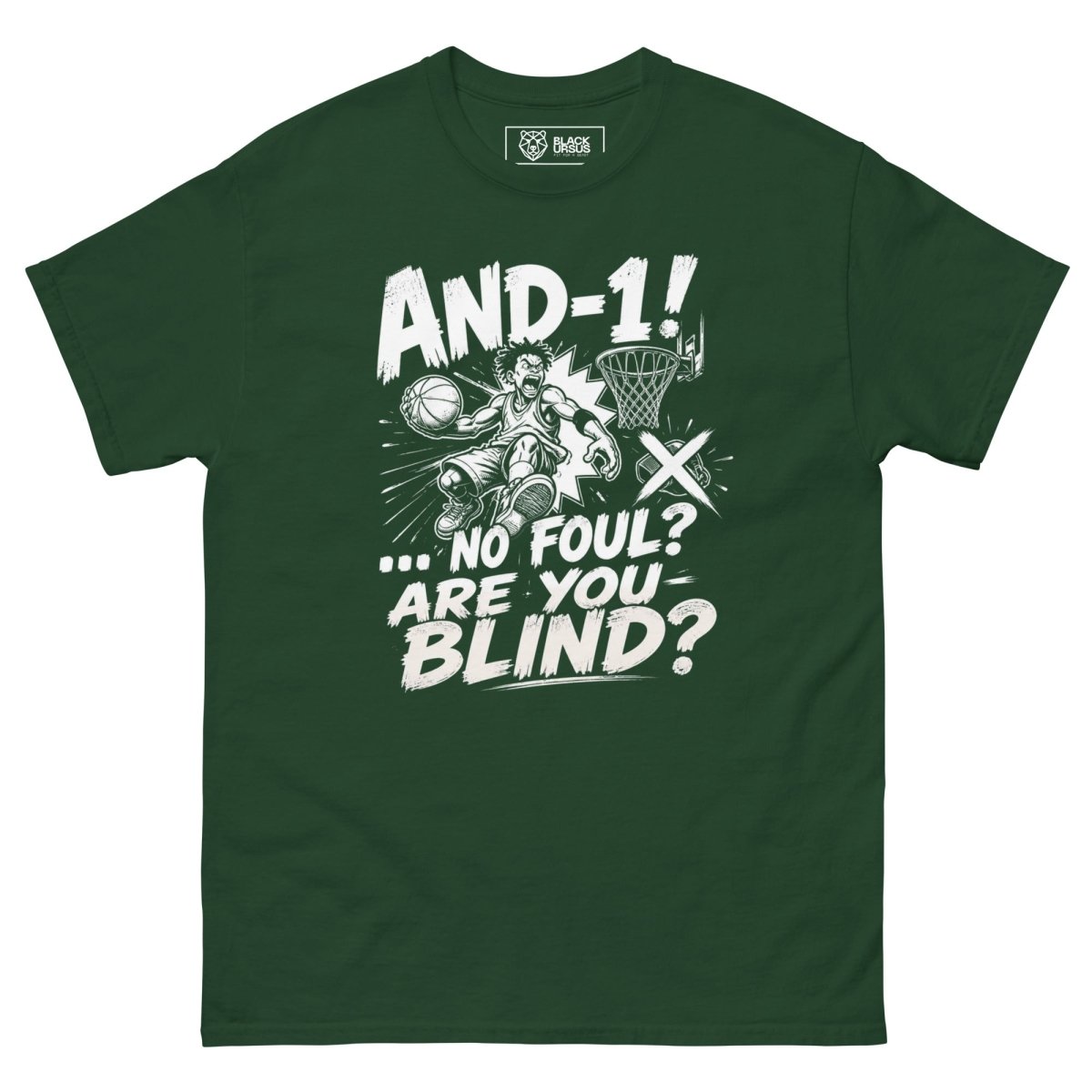 T-Shirt "AND 1" – Basketball Streetwear S–5XL | Black Ursus - Streetwear - size_range | Black Ursus