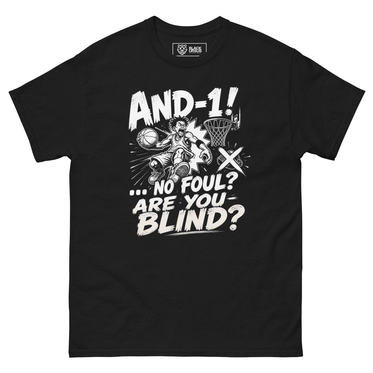 T-Shirt "AND 1" – Basketball Streetwear S–5XL | Black Ursus - Streetwear - size_range | Black Ursus
