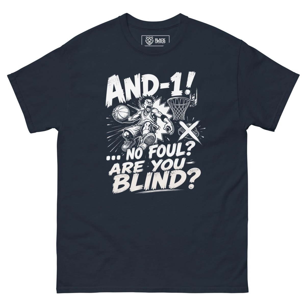 T-Shirt "AND 1" – Basketball Streetwear S–5XL | Black Ursus - Streetwear - size_range | Black Ursus