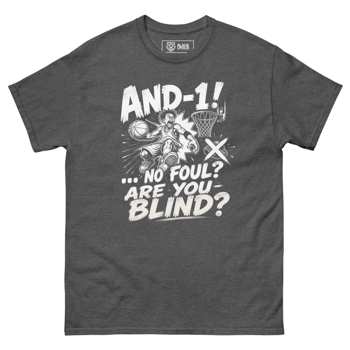 T-Shirt "AND 1" – Basketball Streetwear S–5XL | Black Ursus - Streetwear - size_range | Black Ursus