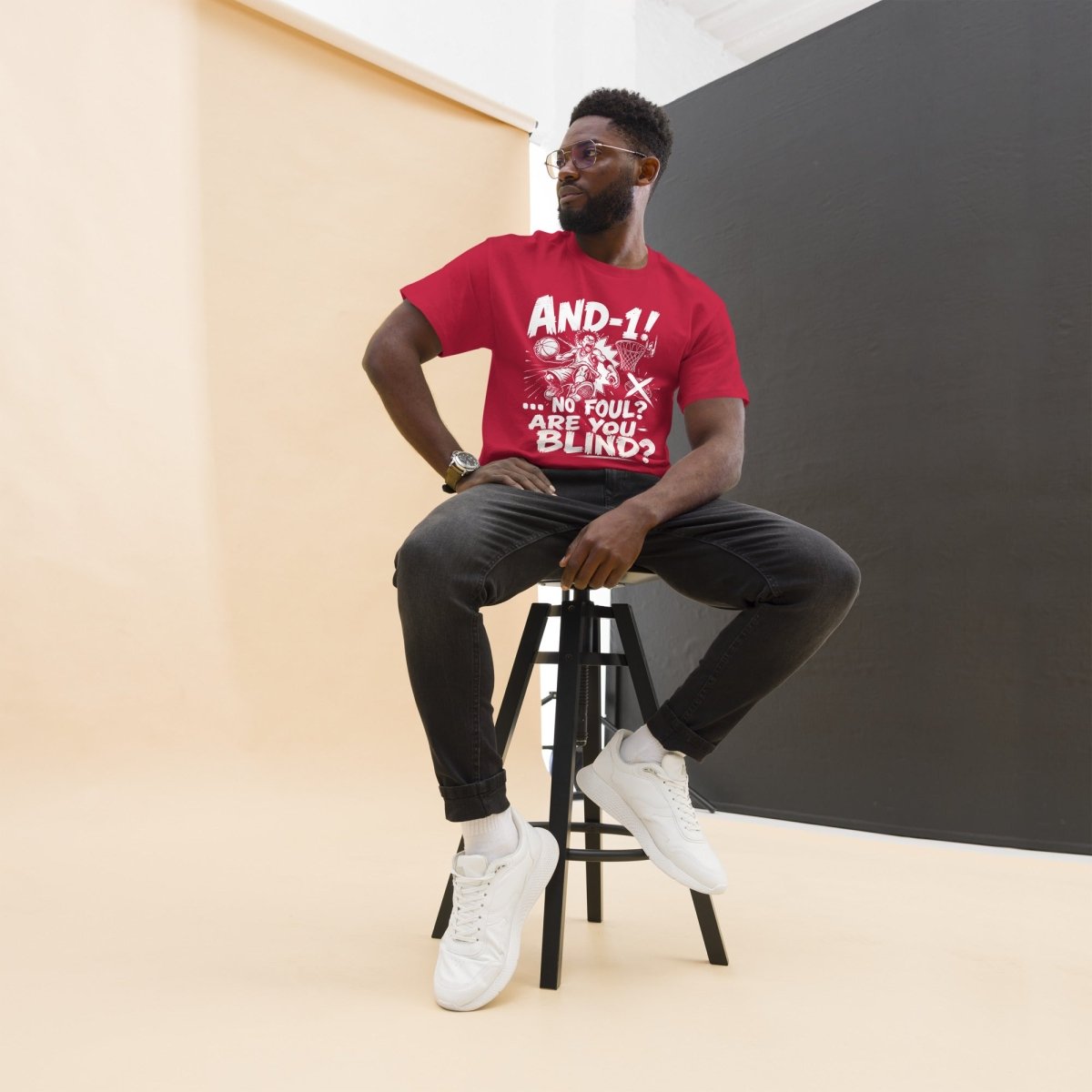 T-Shirt "AND 1" – Basketball Streetwear S–5XL | Black Ursus - Streetwear - size_range | Black Ursus