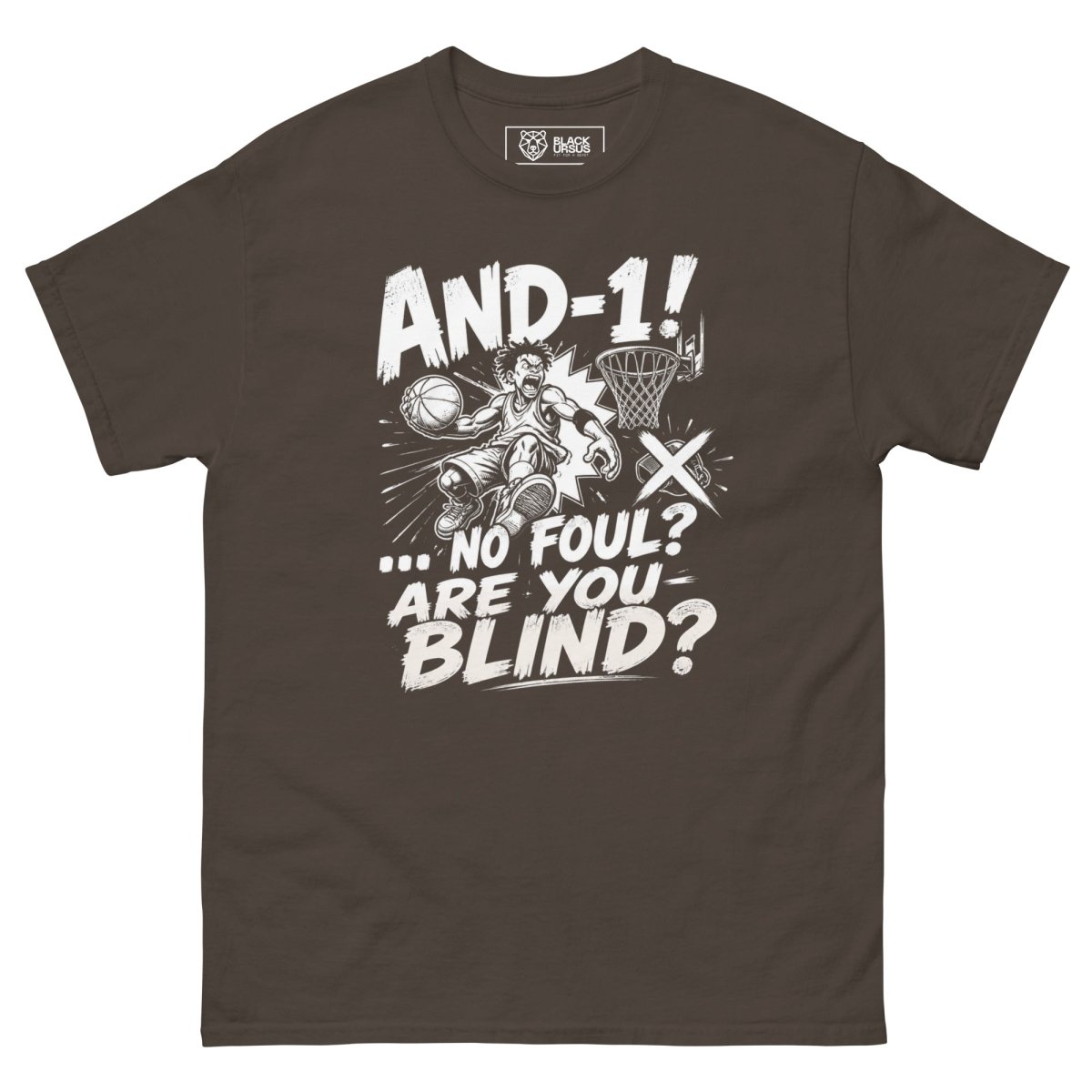 T-Shirt "AND 1" – Basketball Streetwear S–5XL | Black Ursus - Streetwear - size_range | Black Ursus