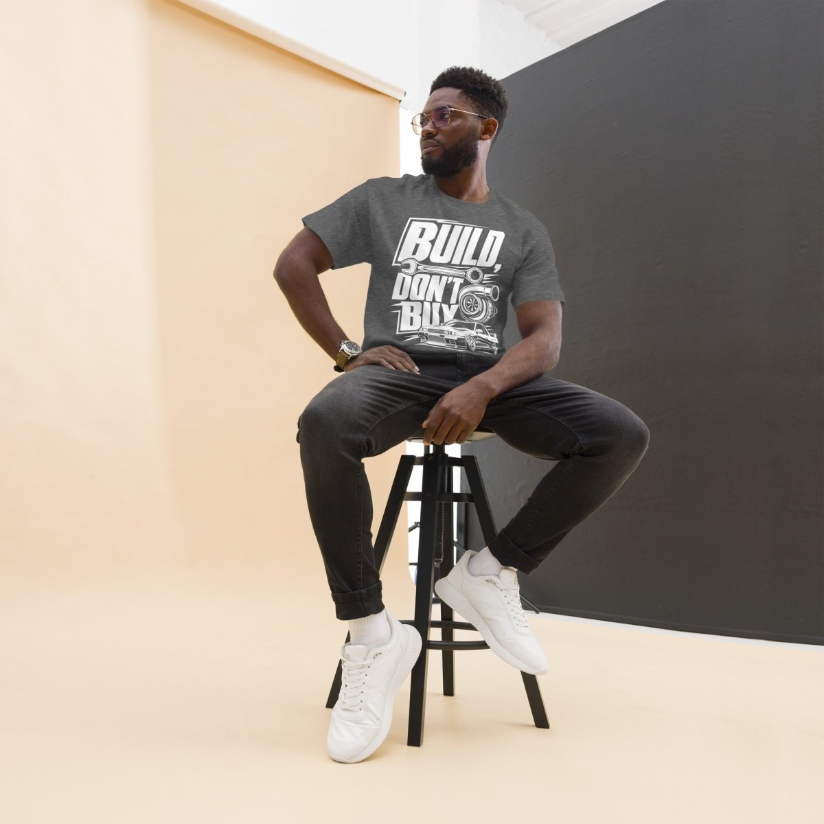 T-Shirt "Build Dont Buy" – Gym & Bodybuilding S–5XL | Black Ursus - Streetwear - size_range | Black Ursus