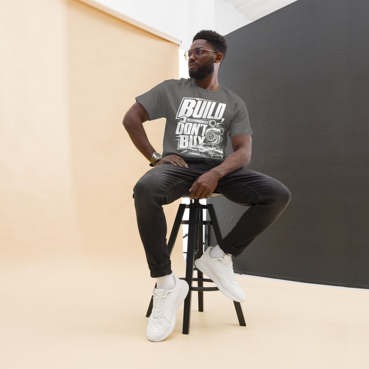 T-Shirt "Build Dont Buy" – Gym & Bodybuilding S–5XL | Black Ursus - Streetwear - size_range | Black Ursus