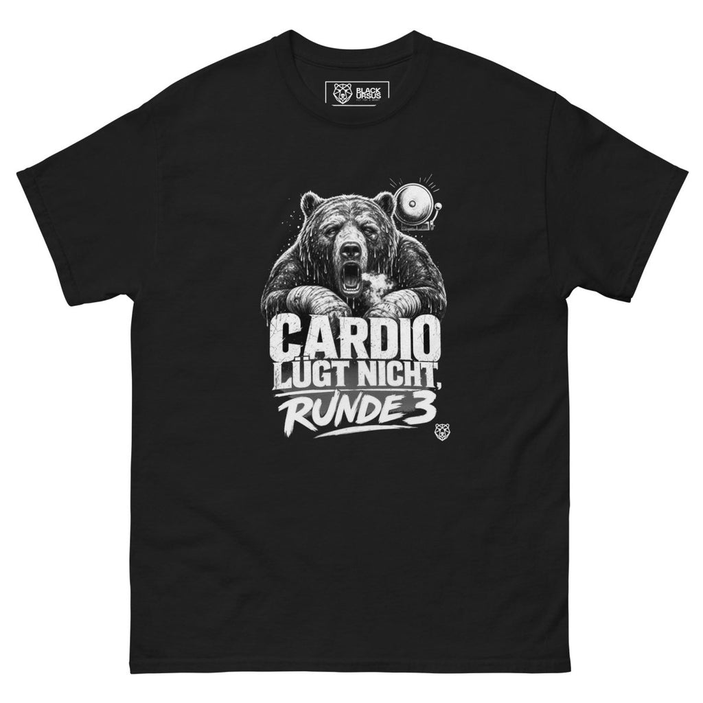 T-Shirt "Cardio Lügt Nicht, Runde 3" – Boxen & Kickboxen S–5XL | Black Ursus - Streetwear - S–5XL | Black Ursus