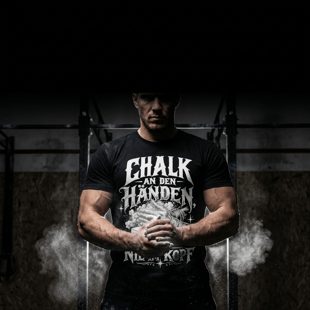 T-Shirt "Chalk An Den Händen, Nie Im Kopf" – Gym & Bodybuilding S–5XL | Black Ursus - Streetwear - size_range | Black Ursus