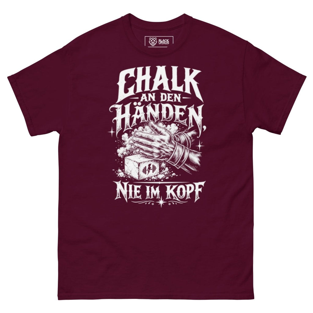 T-Shirt "Chalk An Den Händen, Nie Im Kopf" – Gym & Bodybuilding S–5XL | Black Ursus - Streetwear - size_range | Black Ursus