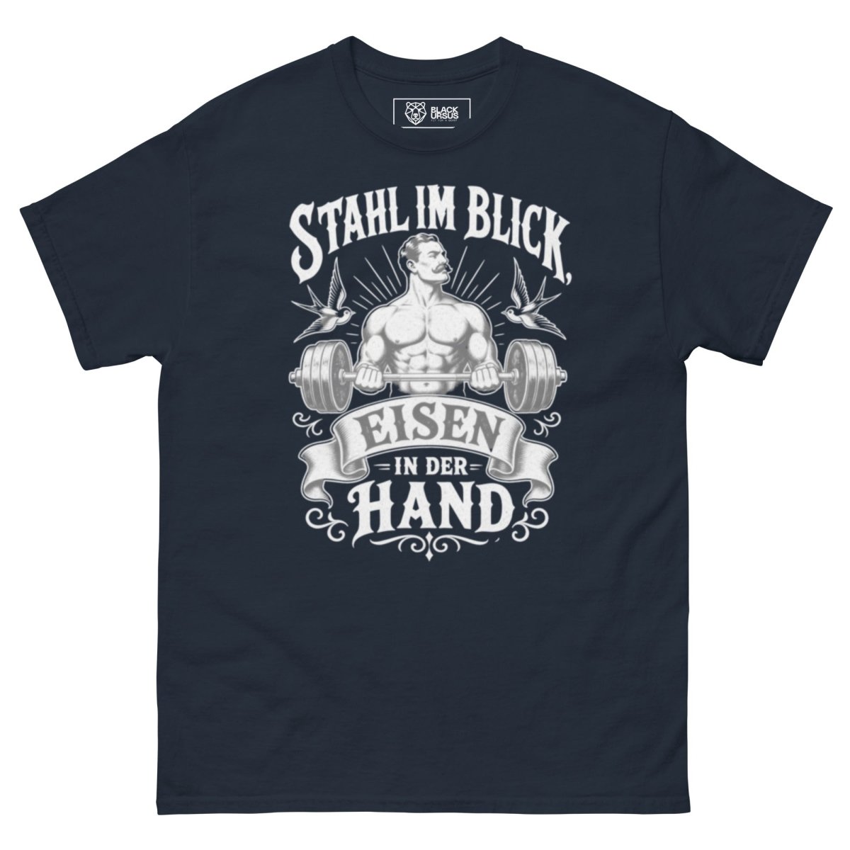 T-Shirt "Das Eisen Lügt Nicht" – Gym & Bodybuilding S–5XL | Black Ursus - Streetwear - size_range | Black Ursus