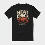 T-Shirt "HEAT CHECK" – Basketball Streetwear S–5XL | Black Ursus - Streetwear - size_range | Black Ursus