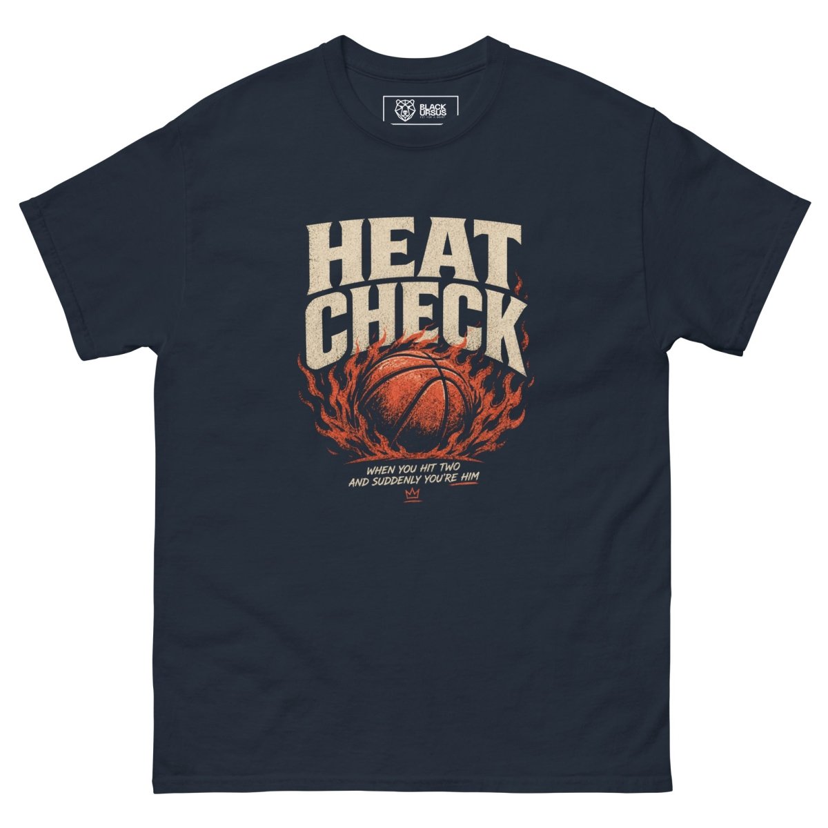 T-Shirt "HEAT CHECK" – Basketball Streetwear S–5XL | Black Ursus - Streetwear - size_range | Black Ursus