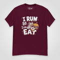T-Shirt "I RUN" – Running & Laufen S–5XL | Black Ursus - Streetwear - size_range | Black Ursus