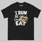 T-Shirt "I Run So I Can Eat" – Running & Laufen S–5XL | Black Ursus - Streetwear - size_range | Black Ursus