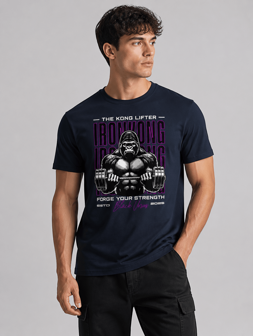 T-Shirt "IRON KONG" – Gym & Bodybuilding S–5XL | Black Ursus - Streetwear - size_range | Black Ursus