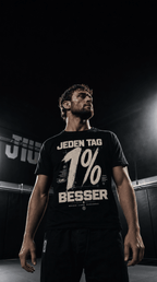 T-Shirt "JEDEN TAG 1% BESSER" – BJJ & Jiu-Jitsu S–5XL | Black Ursus - Streetwear - size_range | Black Ursus