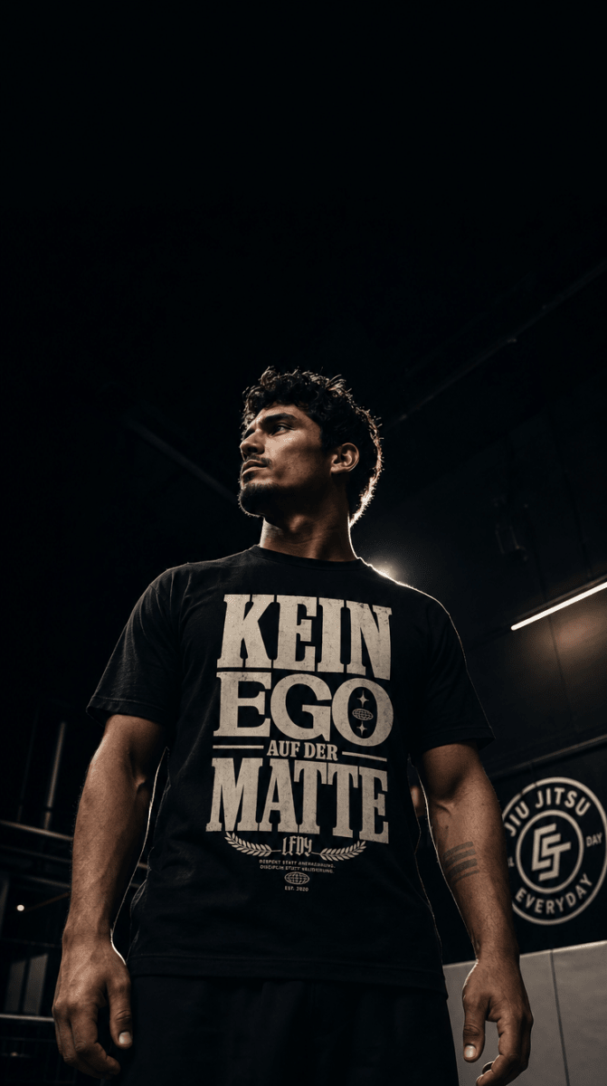 T-Shirt "KEIN EGO AUF DER MATTE" – BJJ & Jiu-Jitsu S–5XL | Black Ursus - Streetwear - size_range | Black Ursus