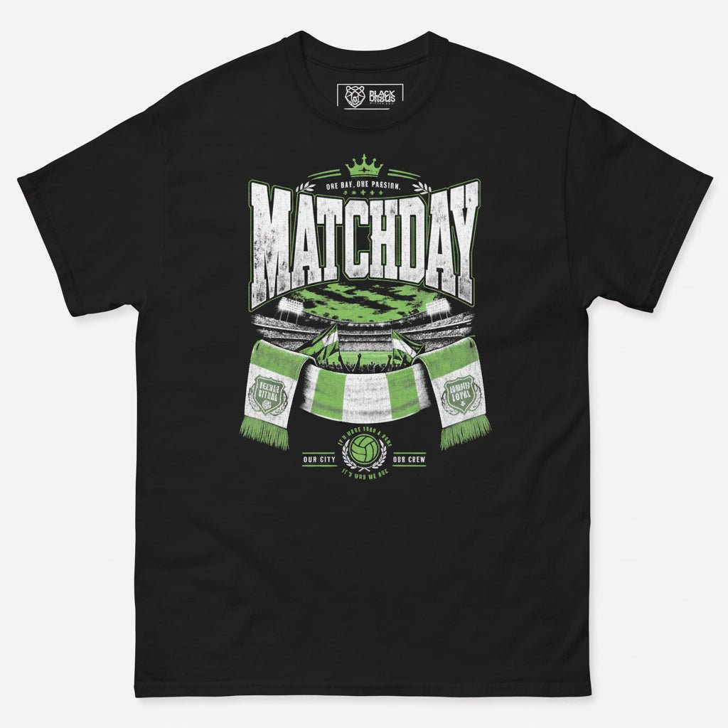 T-Shirt "MATCHDAY" – Fußball & Fankurve S–5XL | Black Ursus - Streetwear - size_range | Black Ursus