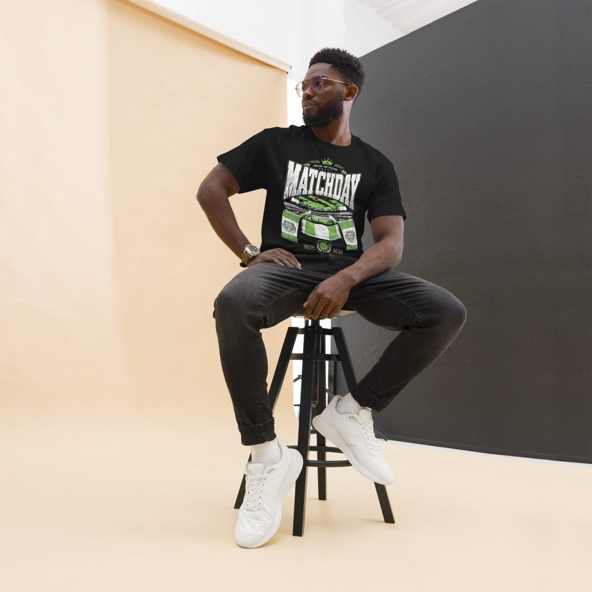 T-Shirt "MATCHDAY" – Fußball & Fankurve S–5XL | Black Ursus - Streetwear - size_range | Black Ursus