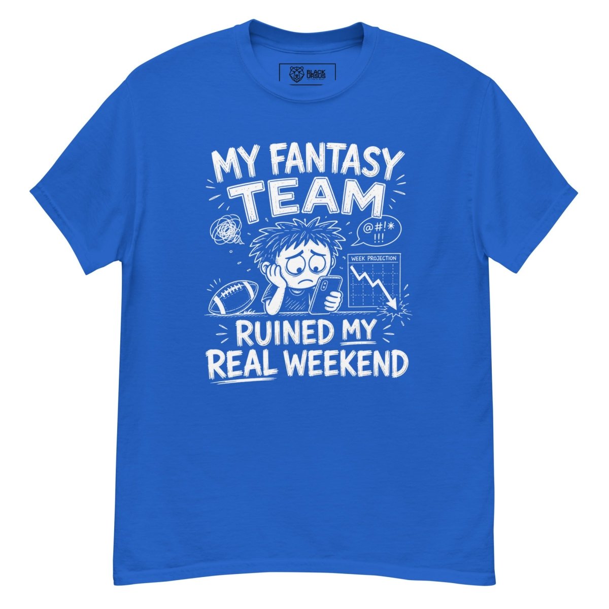 T-Shirt "MY FANTASY" – Football Streetwear S–5XL | Black Ursus - Streetwear - size_range | Black Ursus