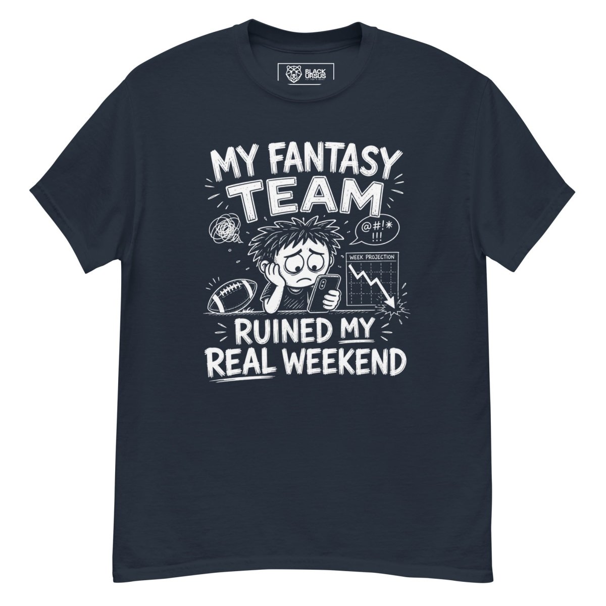 T-Shirt "MY FANTASY" – Football Streetwear S–5XL | Black Ursus - Streetwear - size_range | Black Ursus
