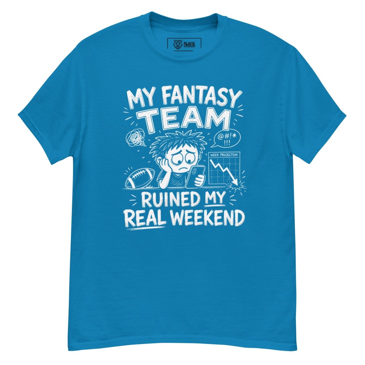 T-Shirt "MY FANTASY" – Football Streetwear S–5XL | Black Ursus - Streetwear - size_range | Black Ursus