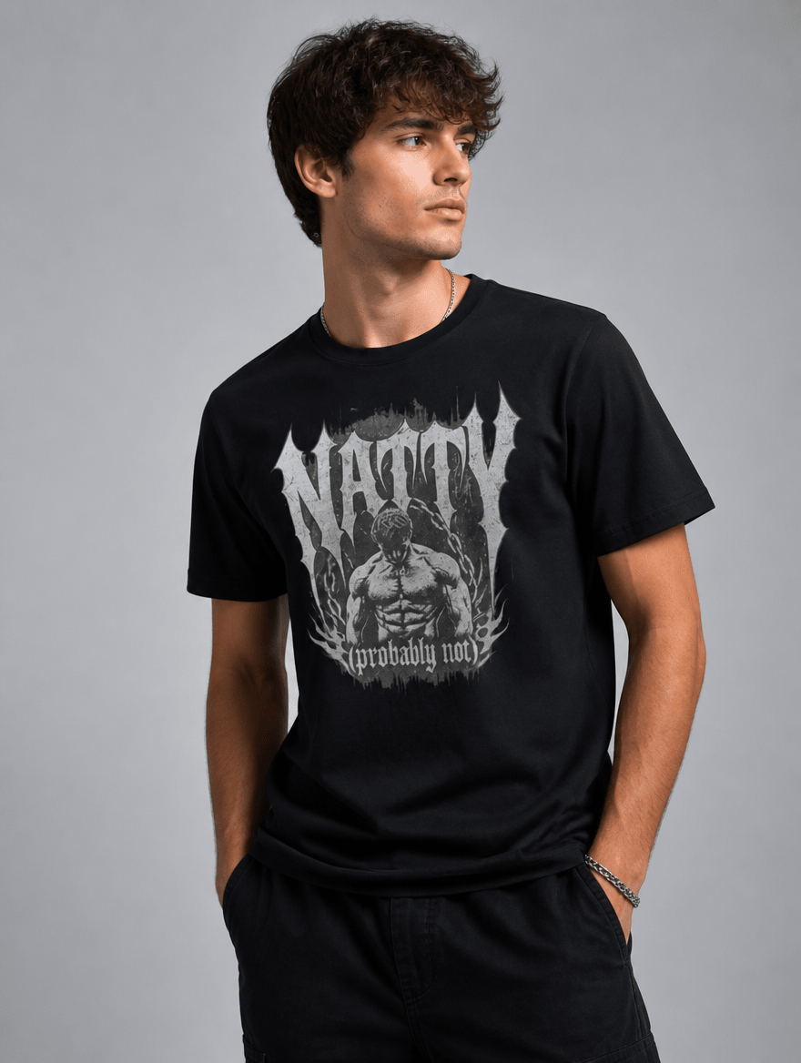 T-Shirt "NATTY" – Gym & Bodybuilding S–5XL | Black Ursus - Streetwear - size_range | Black Ursus