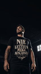 T-Shirt "NIE DEN LETZTEN ROLL AUSLASSEN" – BJJ & Jiu-Jitsu S–5XL | Black Ursus - Streetwear - size_range | Black Ursus