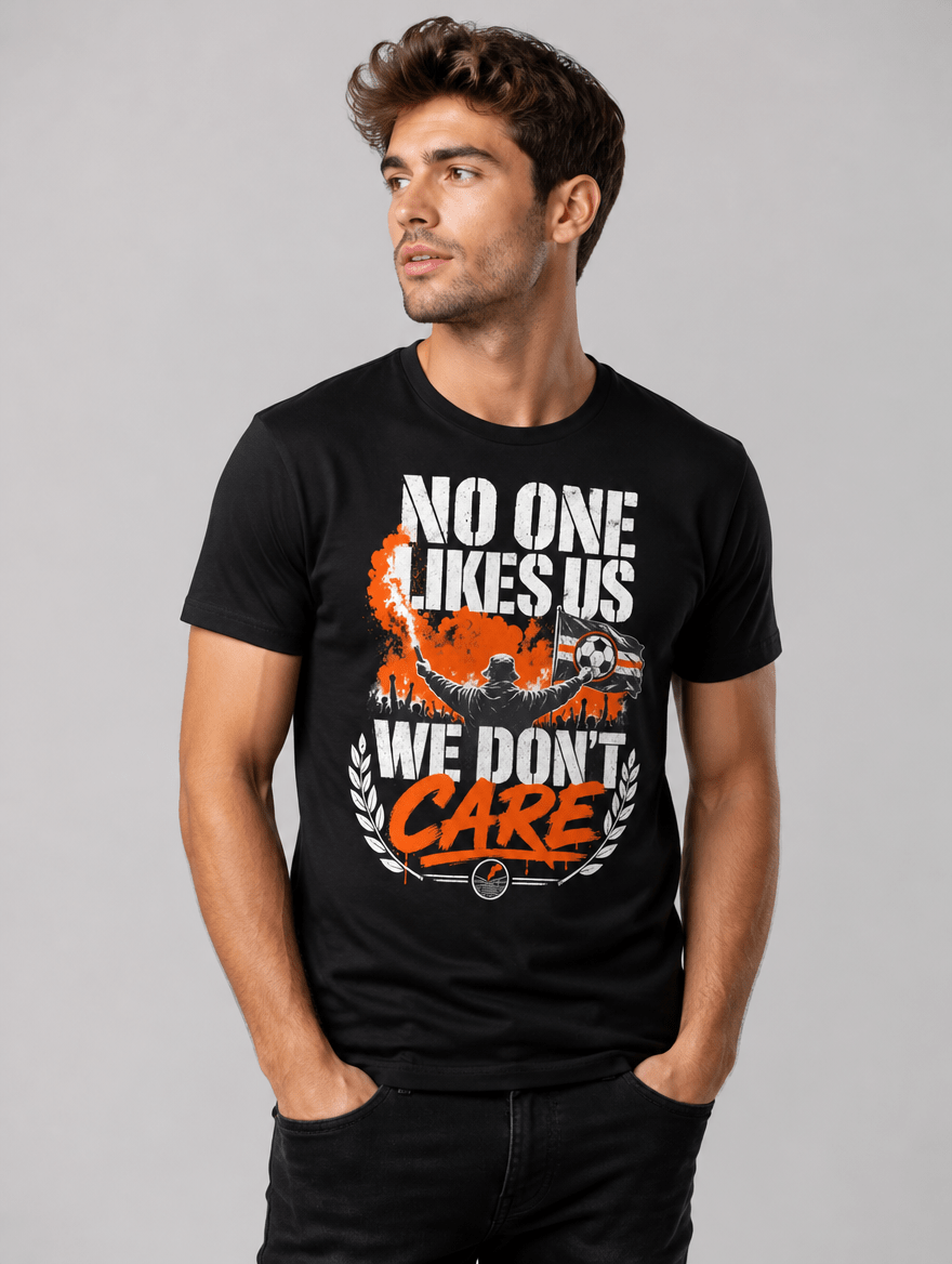 T-Shirt "NO ONE LIKES US" – Fußball & Fankurve S–5XL | Black Ursus - Streetwear - size_range | Black Ursus