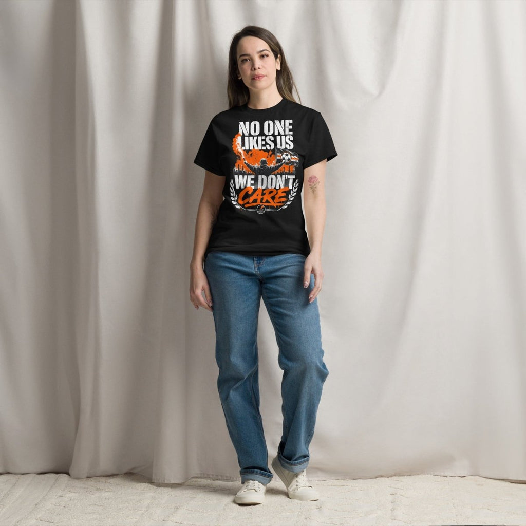 T-Shirt "NO ONE LIKES US" – Fußball & Fankurve S–5XL | Black Ursus - Streetwear - size_range | Black Ursus