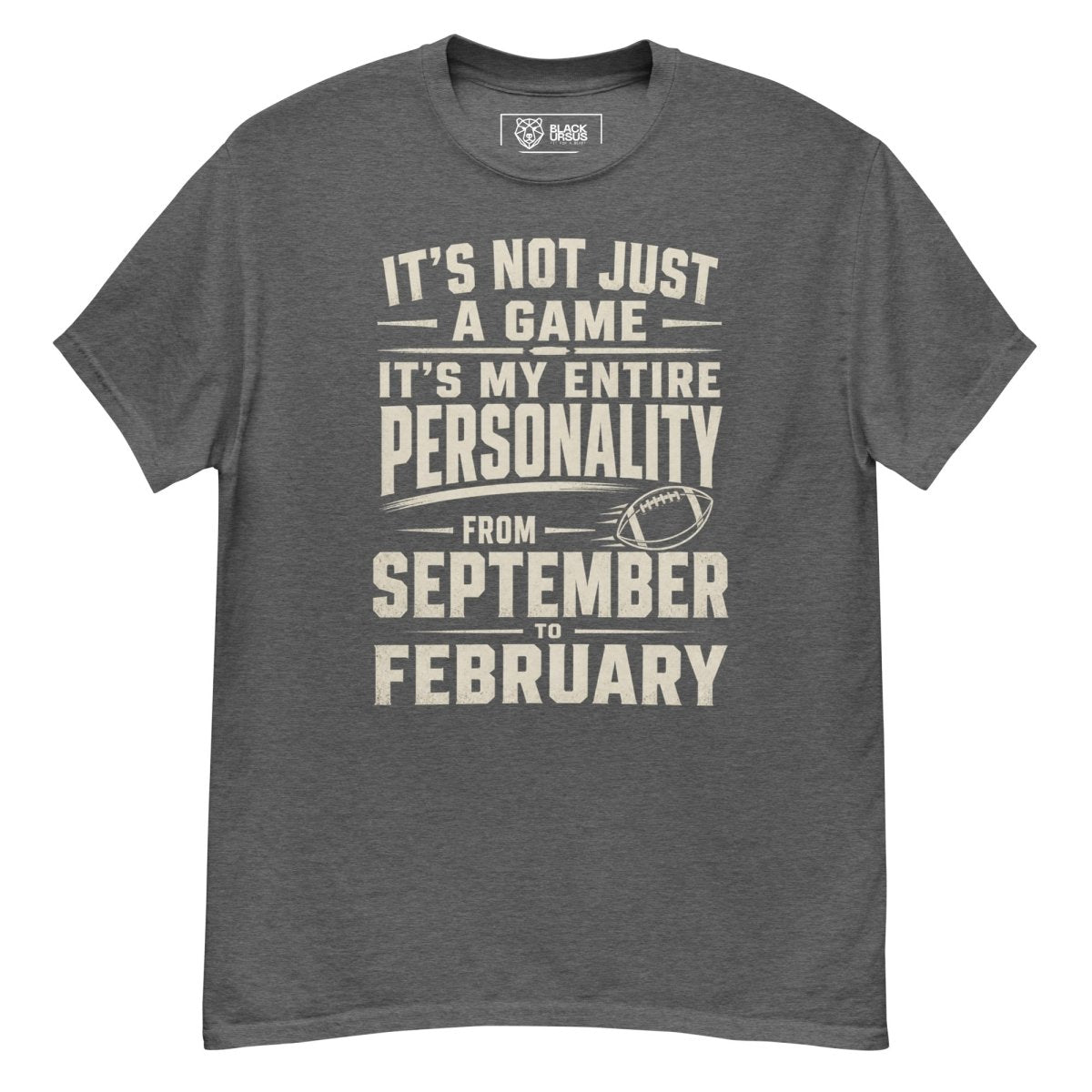 T-Shirt "PERSONALITY" – Football Streetwear S–5XL | Black Ursus - Streetwear - size_range | Black Ursus