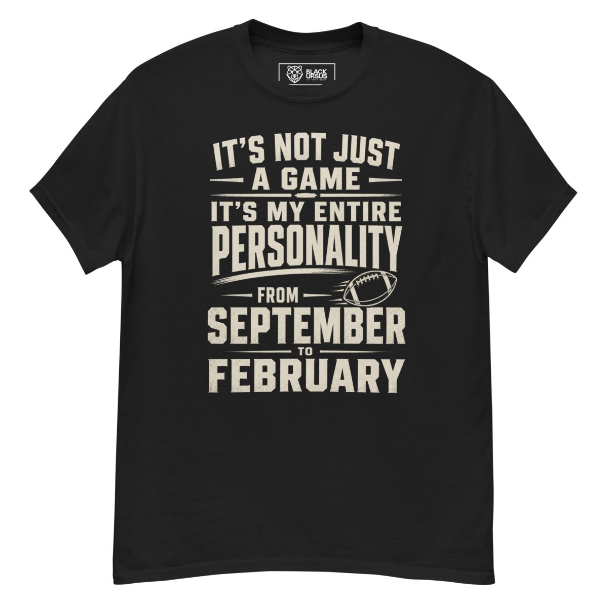 T-Shirt "PERSONALITY" – Football Streetwear S–5XL | Black Ursus - Streetwear - size_range | Black Ursus