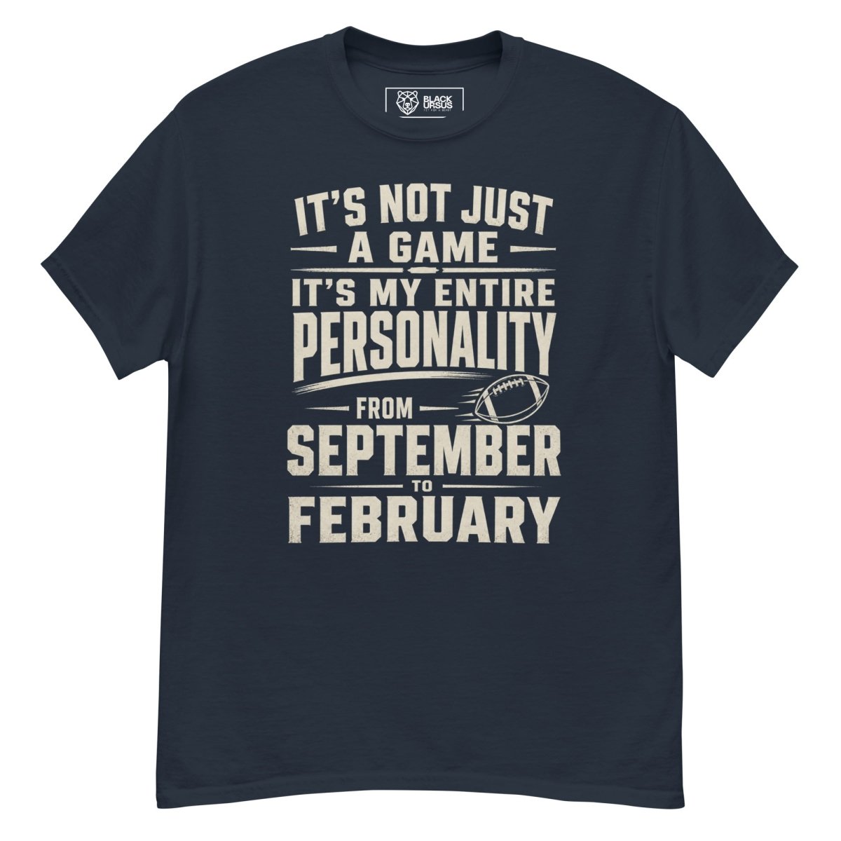 T-Shirt "PERSONALITY" – Football Streetwear S–5XL | Black Ursus - Streetwear - size_range | Black Ursus